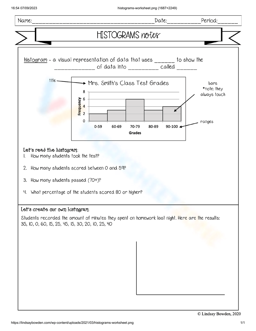 Grade 6 Histogram Worksheets 2024 Worksheets Library