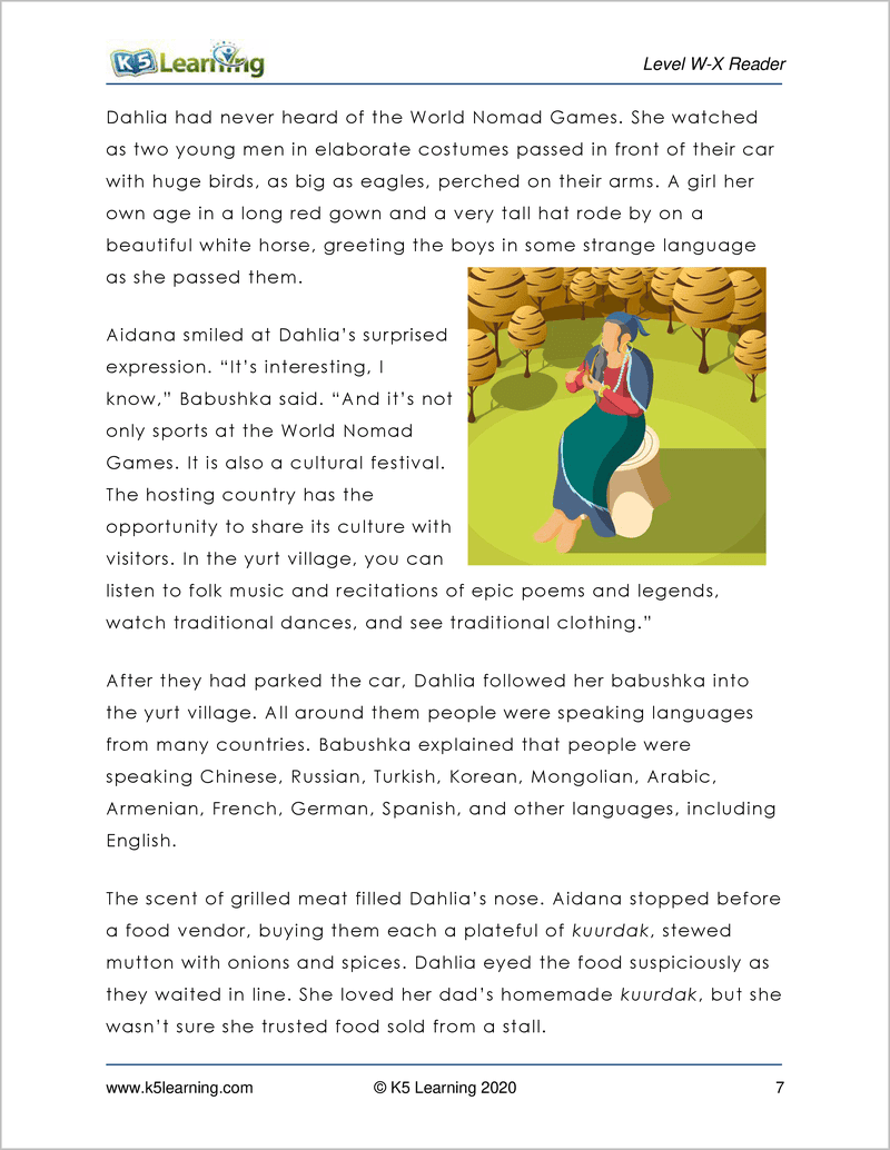 Grade 6 Reading Workbook Levels W And X K5 Bookstore