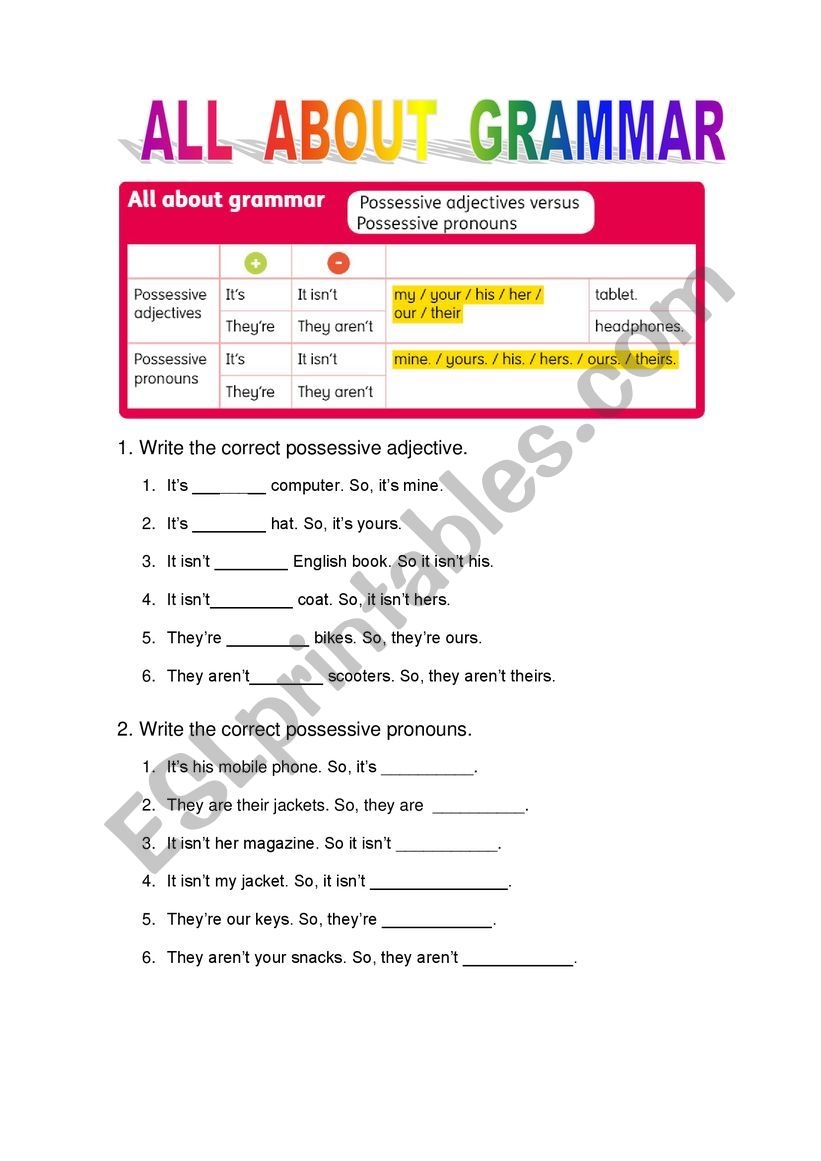 GRAMMAR 6TH GRADE REVIEW PRACTICE ALL ABOUT US OXFORD EDITORIAL ESL Worksheet By Scorpi1991