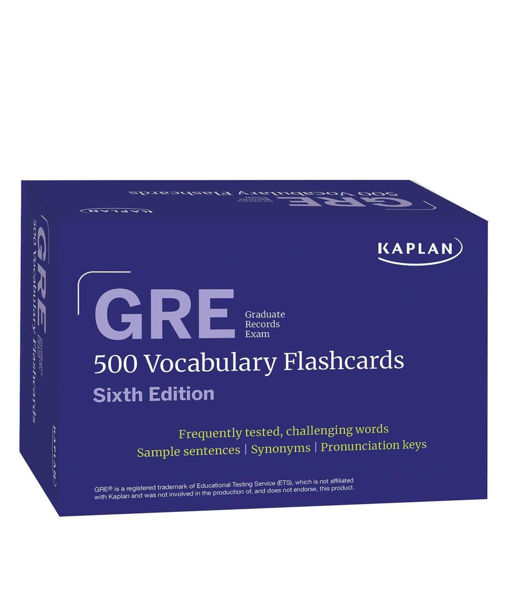 GRE Vocabulary Flashcards Sixth Edition Online Access To Review Your Cards A Practice Test And Video Tutorials Auf Englisch Kaufen