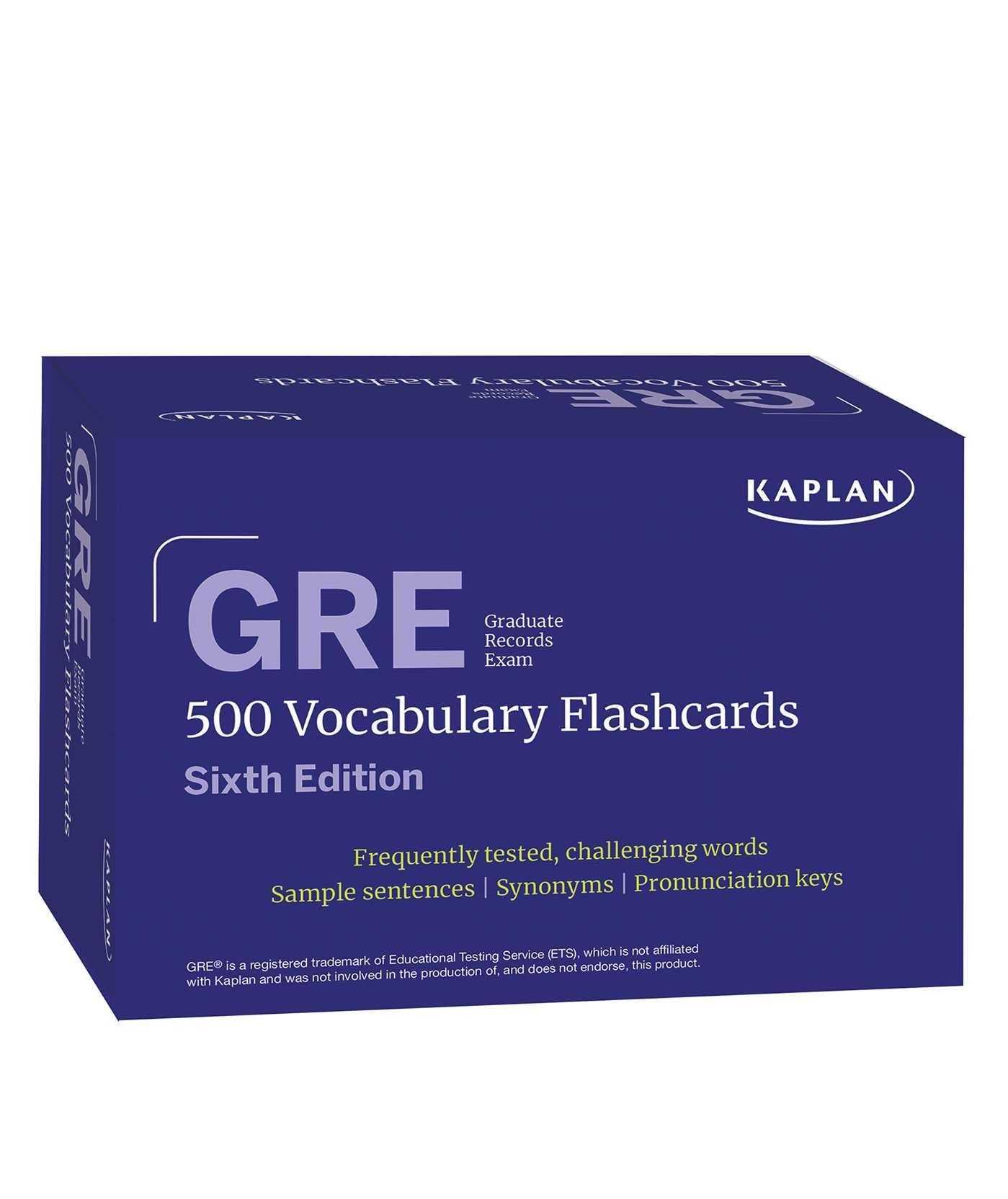 GRE Vocabulary Flashcards Sixth Edition Online Access To Review Your Cards A Practice Test And Video Tutorials Kaplan Test Prep Kaplan Test Prep Amazon de B cher