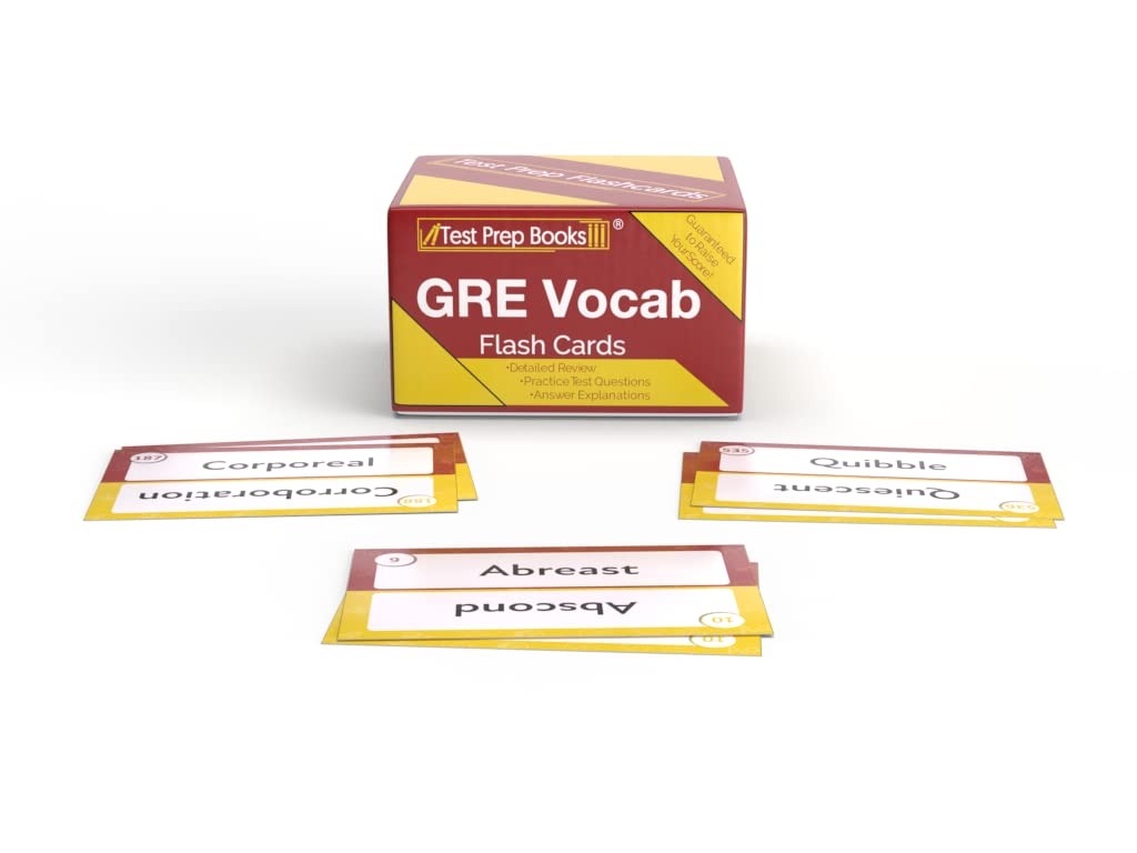 GRE Vocabulary Study Cards 2023 And 2024 GRE Verbal Reasoning Study Prep Includes Over 650 Vocabulary Words Amazon de