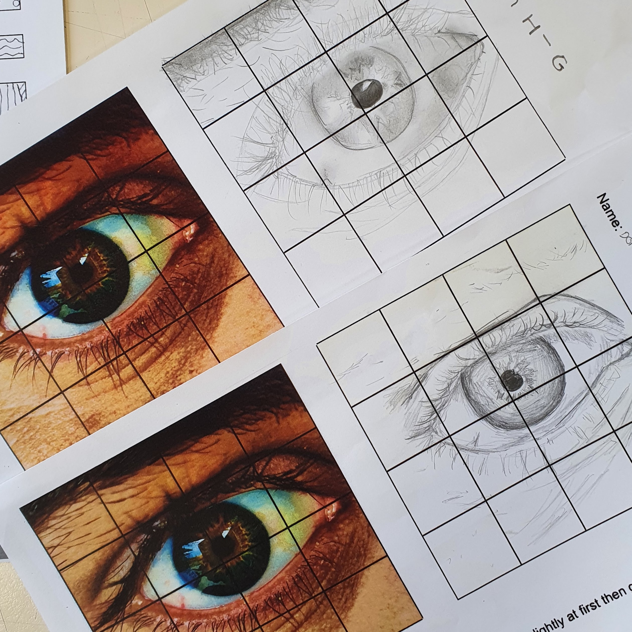 Grid Drawing Worksheets For Art Lessons The Art Teacher