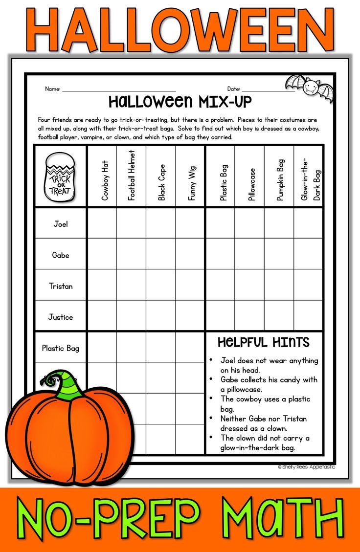 Halloween Math Worksheets And Activities Multiplication Color By Number