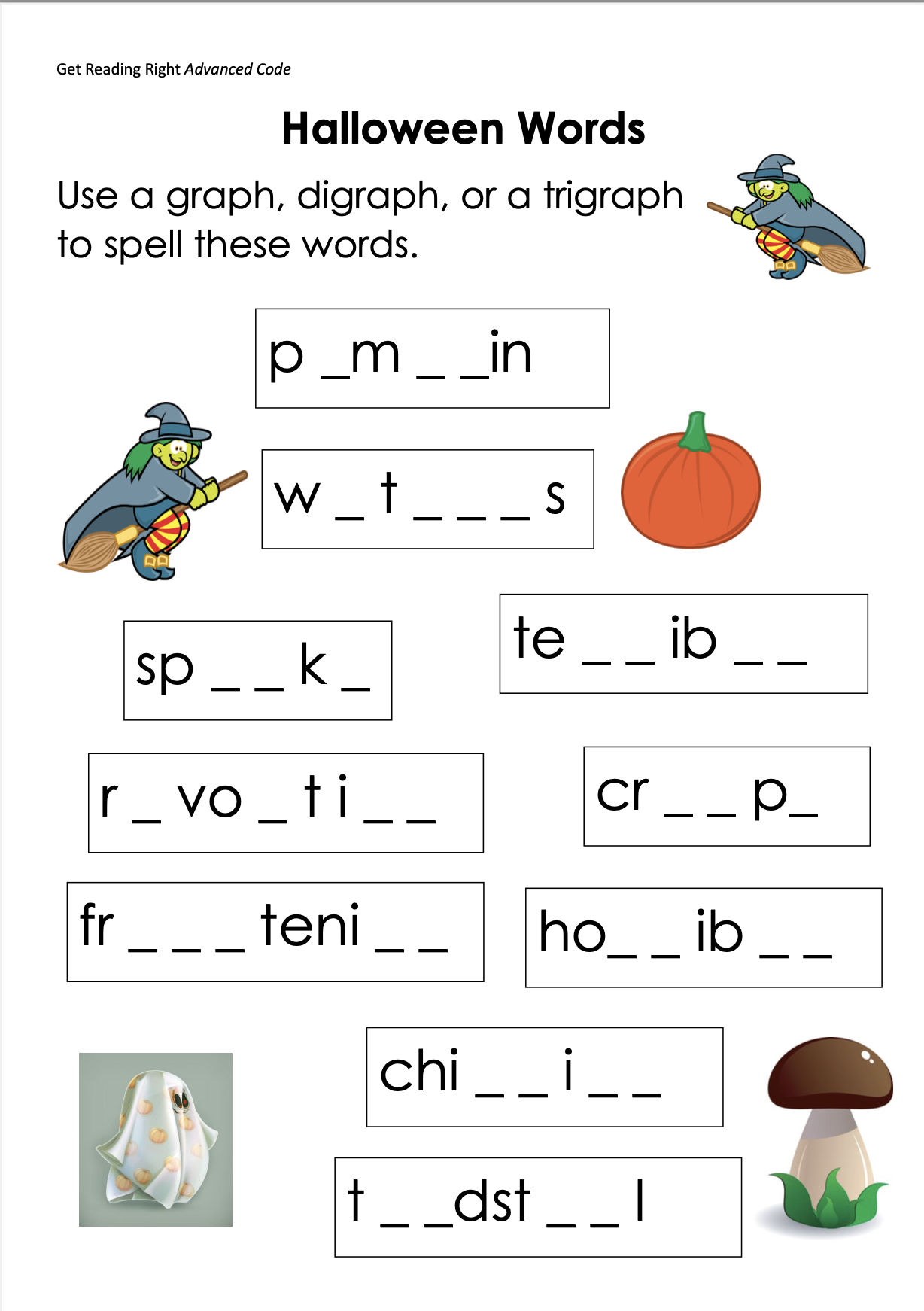Halloween Resources 2023 Get Reading Right