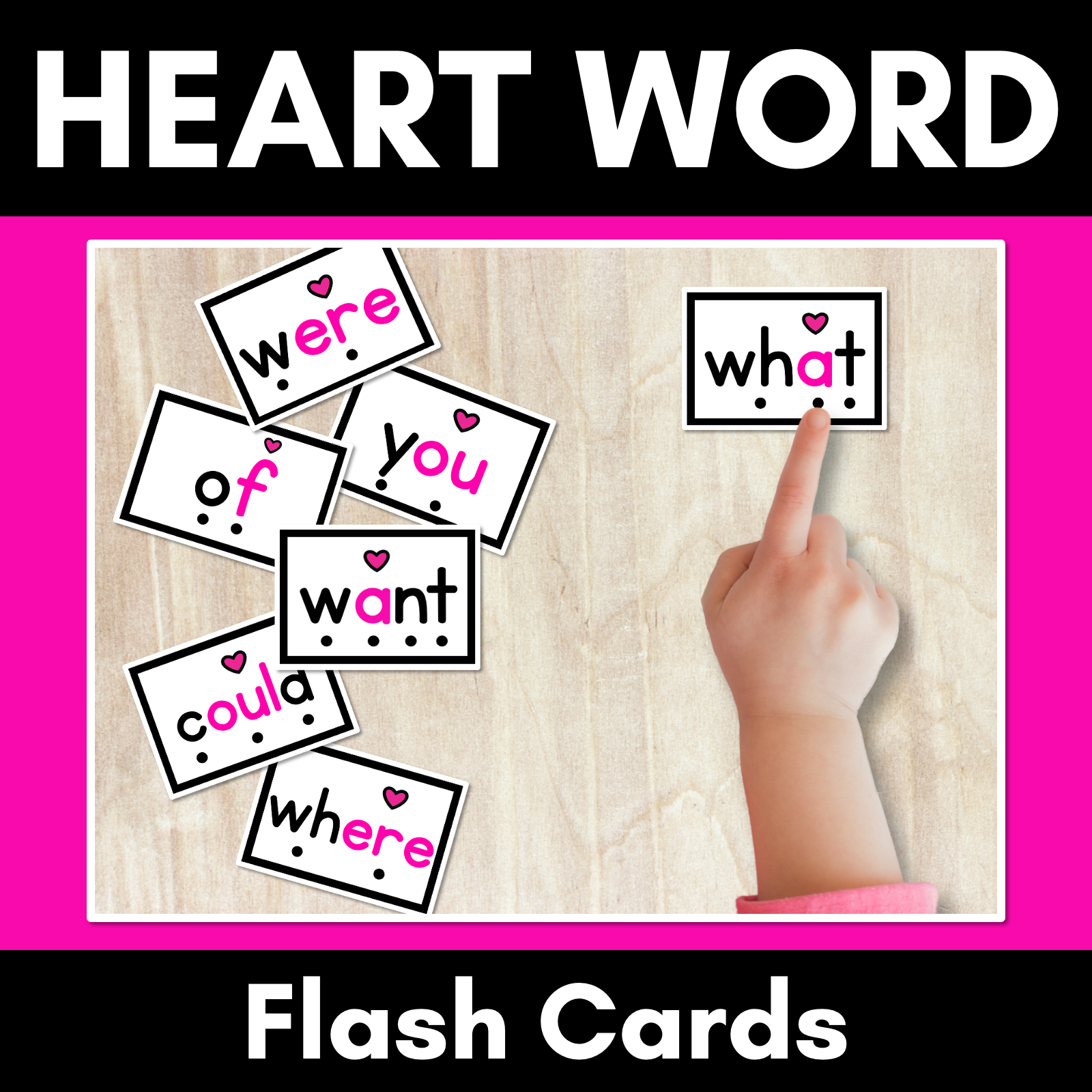 Heart Word Flash Cards Mrs Learning Bee