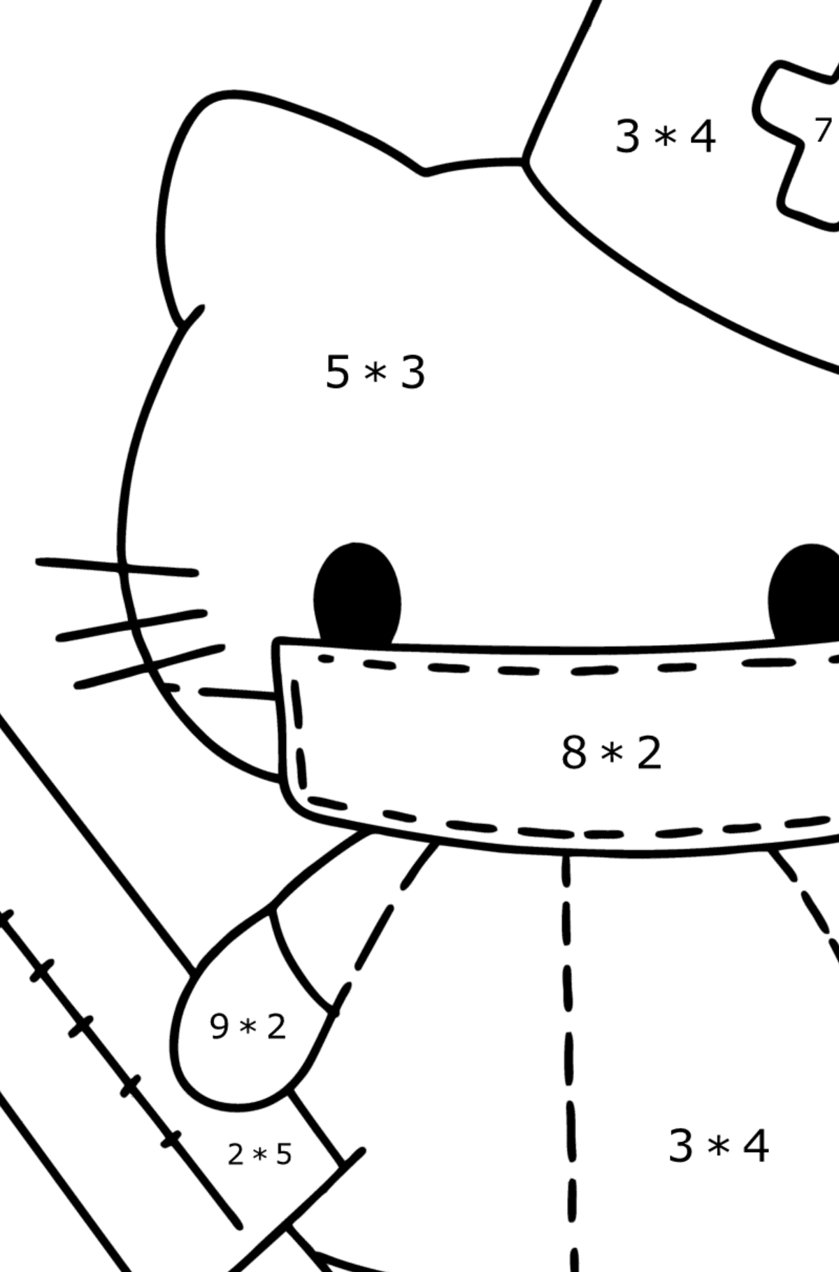 Hello Kitty Nurse Coloring Page Online And Print For Free 