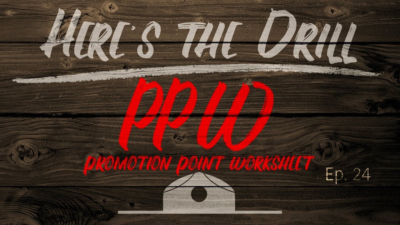 Here s The Drill PPW Promotion Point Worksheet YouTube