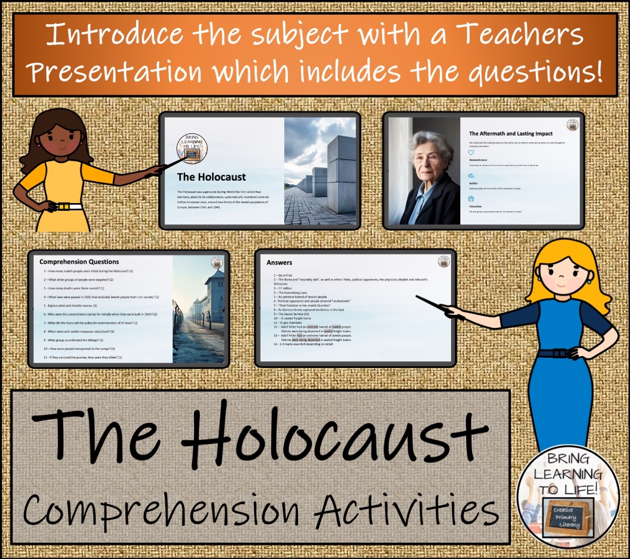 holocaust reading comprehension worksheets pdf