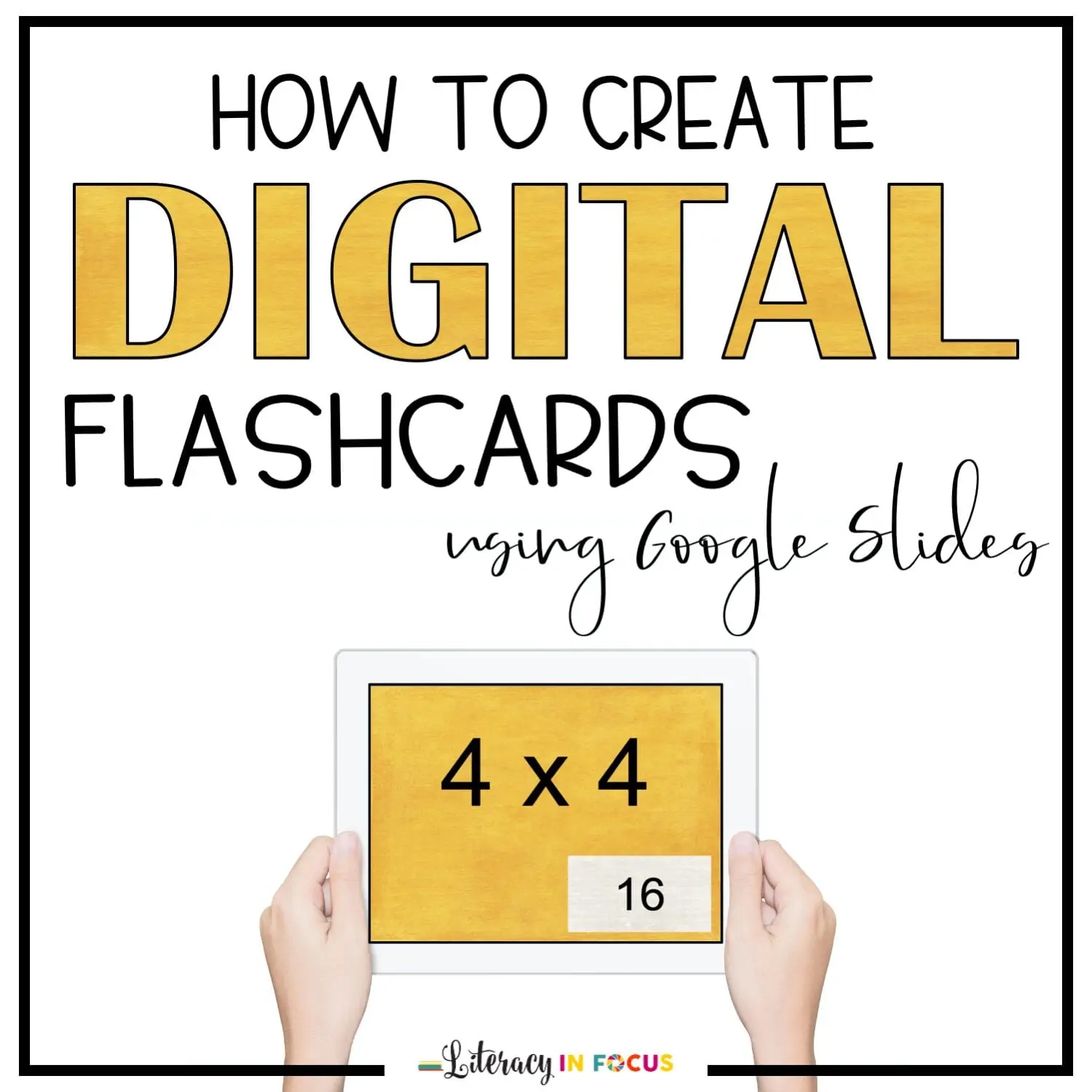How To Create Digital Flashcards With Google Slides Literacy In Focus