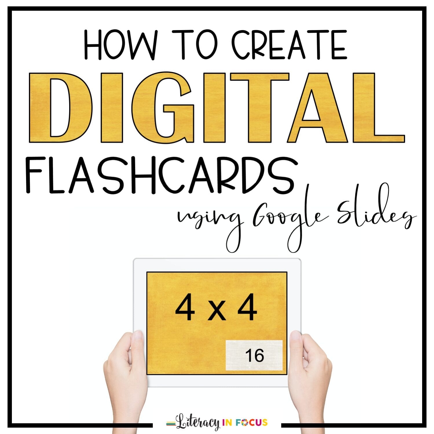 How To Create Digital Flashcards With Google Slides Literacy In Focus