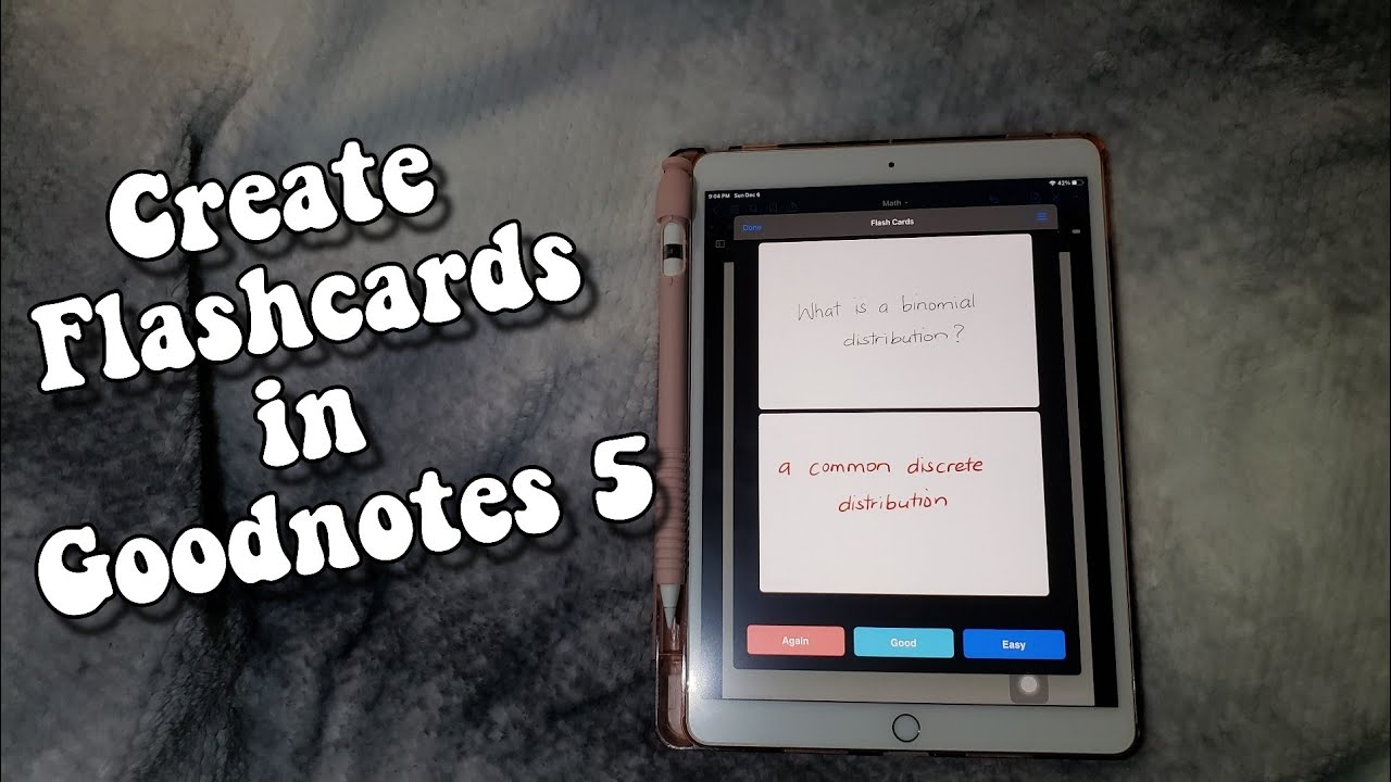 How To Create Flash Cards In Goodnotes 5 Study Flash Cards In Goodnotes Vlogmas Day 6 YouTube