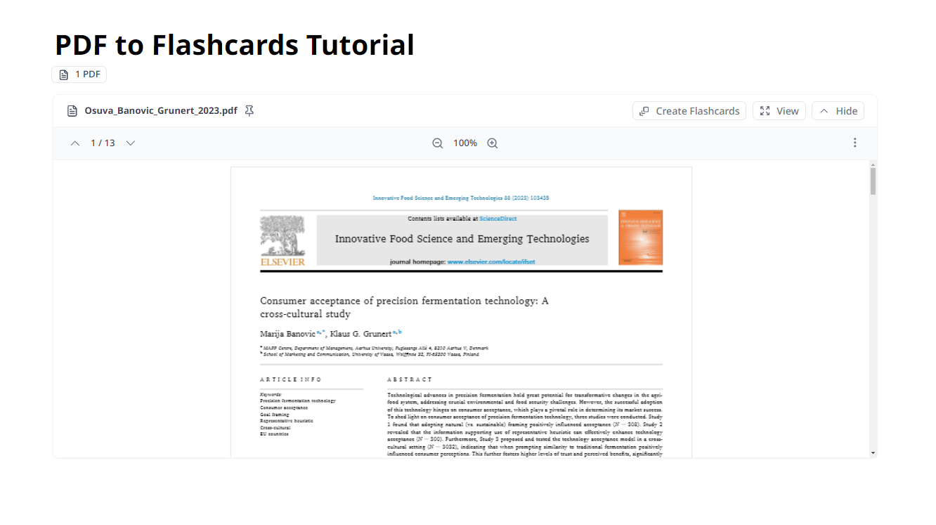 How To Create Flashcards From PDFs