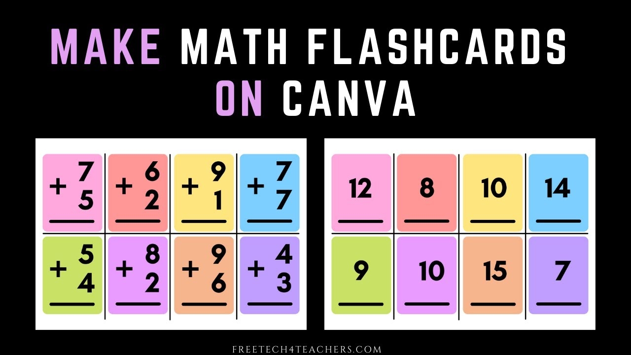 How To Create Printable Math Flashcards YouTube