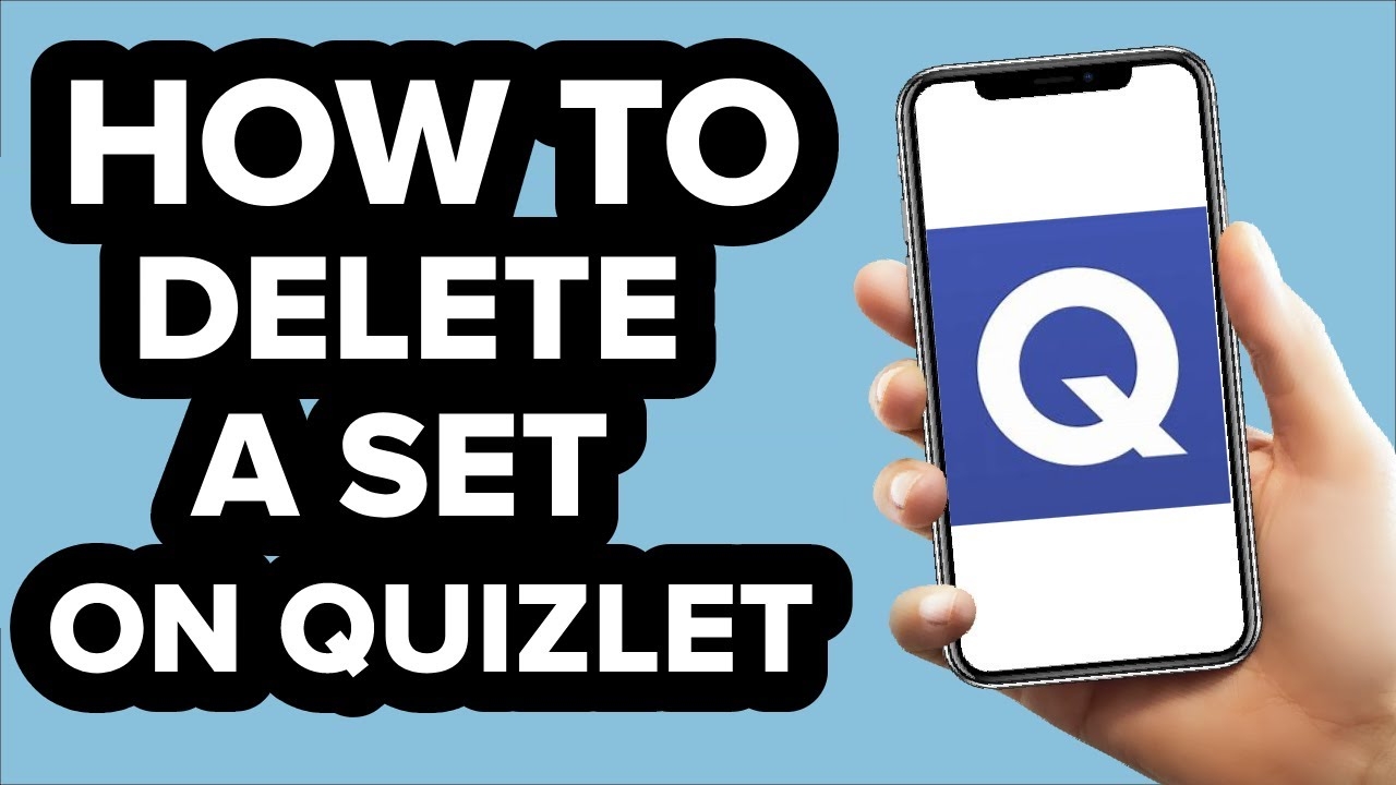 How To Delete A Set On Quizlet 2023 YouTube