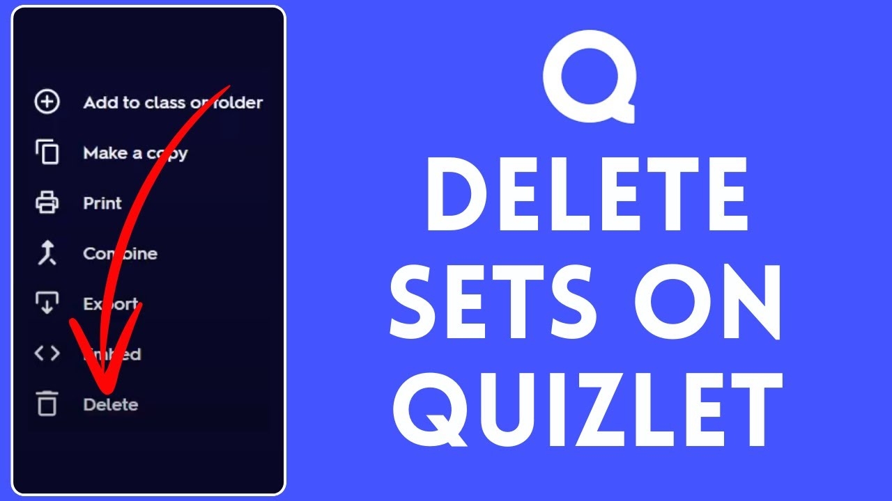 How To Delete Quizlet Sets 2024 Remove Quizlet Sets YouTube