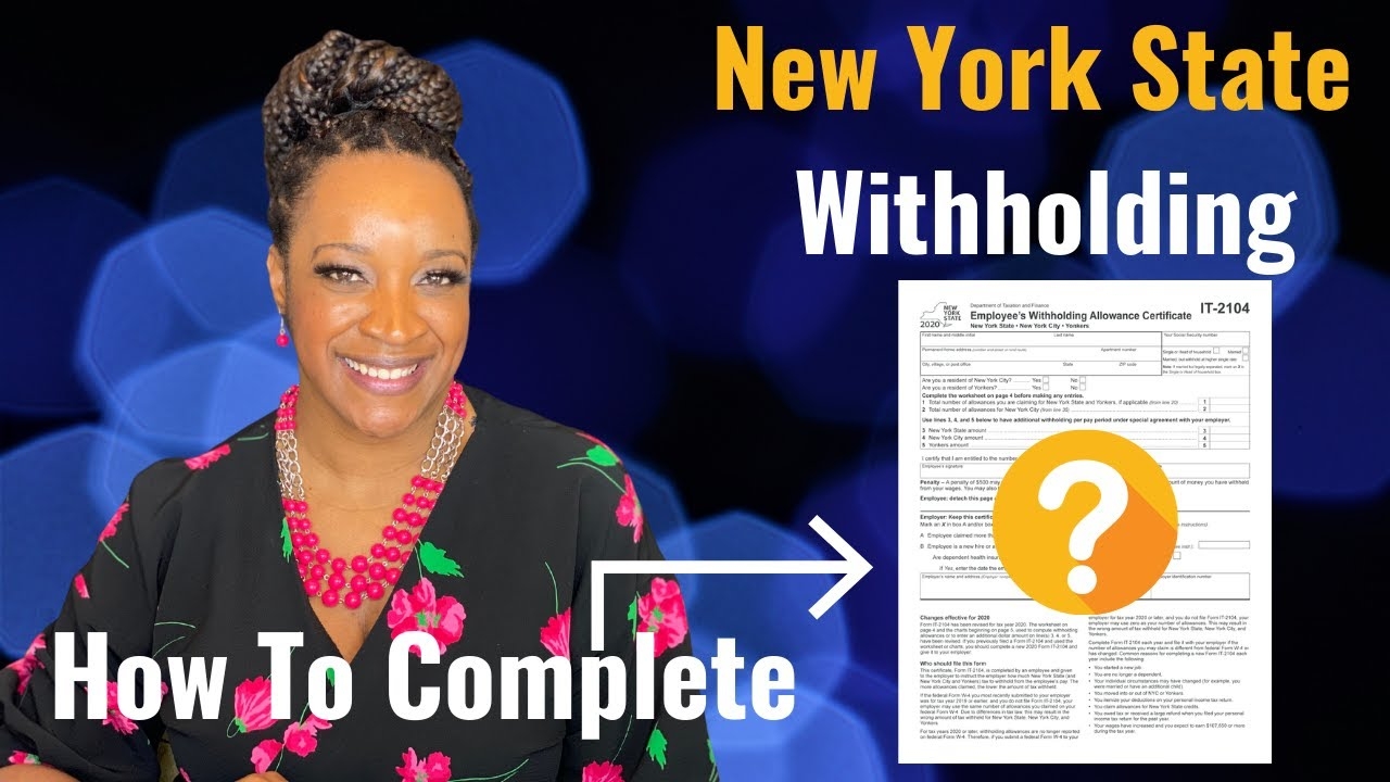 How To Fill Out NEW YORK State Tax Form YouTube