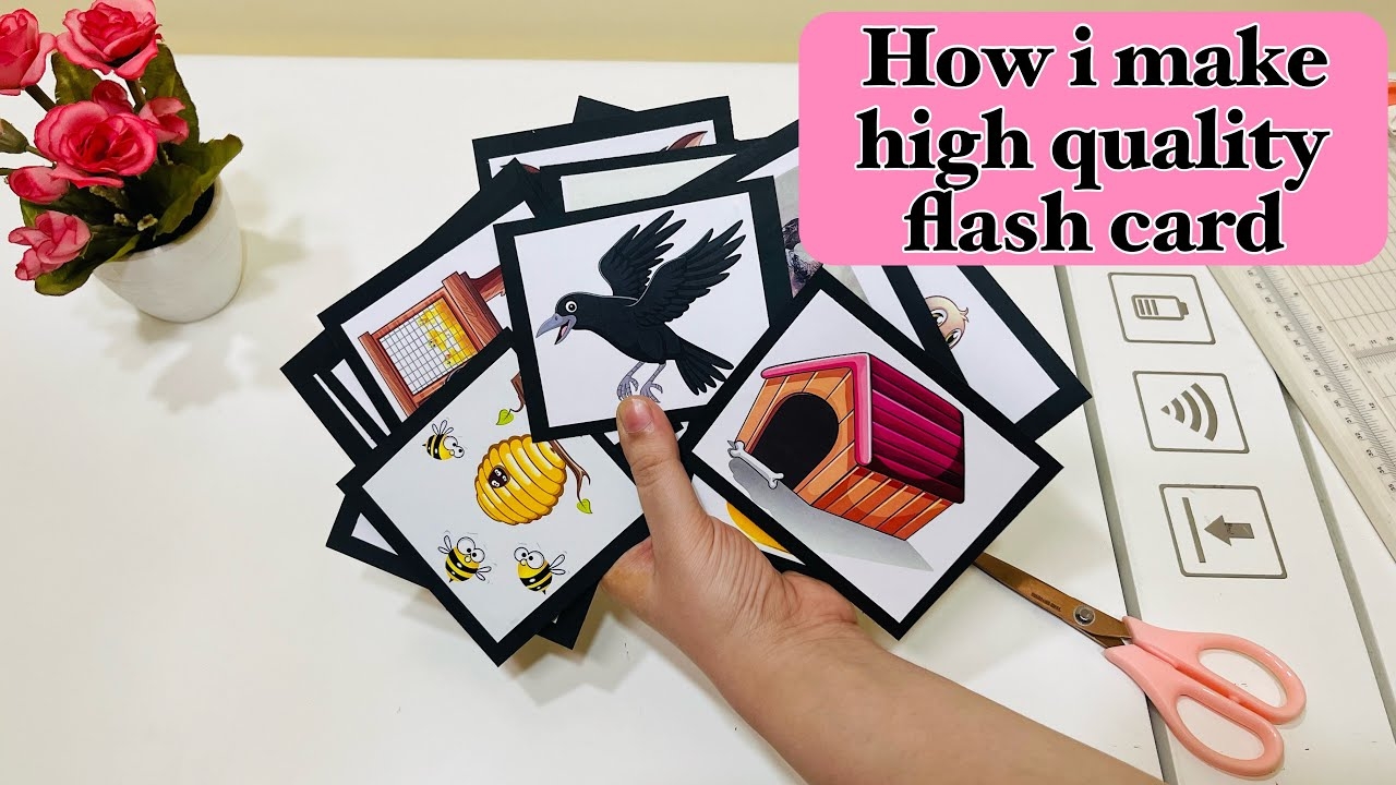 How To Make Easy And High Quality Flash Card Flash Card Making Ideas For English Students At Home YouTube