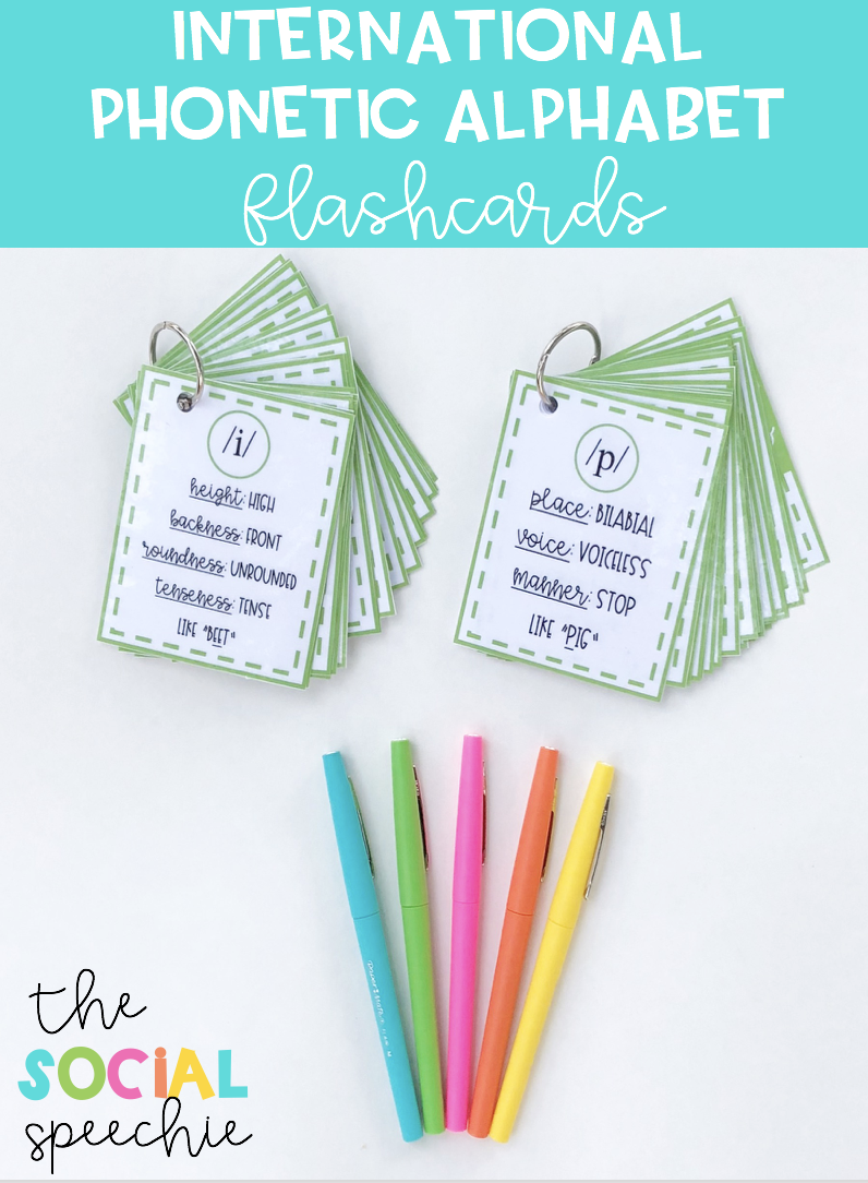 How To Study For Phonetics IPA Flashcards The Social Speechie