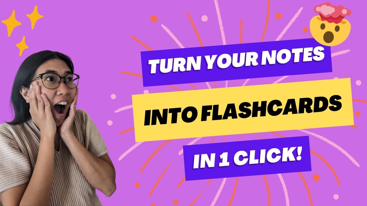 How To Turn Your Notes Into Flashcards With AI and More YouTube