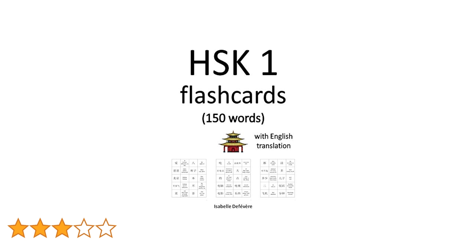 HSK 1 Flashcards 150 Words With English Translation Magic Chinese Band 5 Def v re Isabelle Amazon de B cher