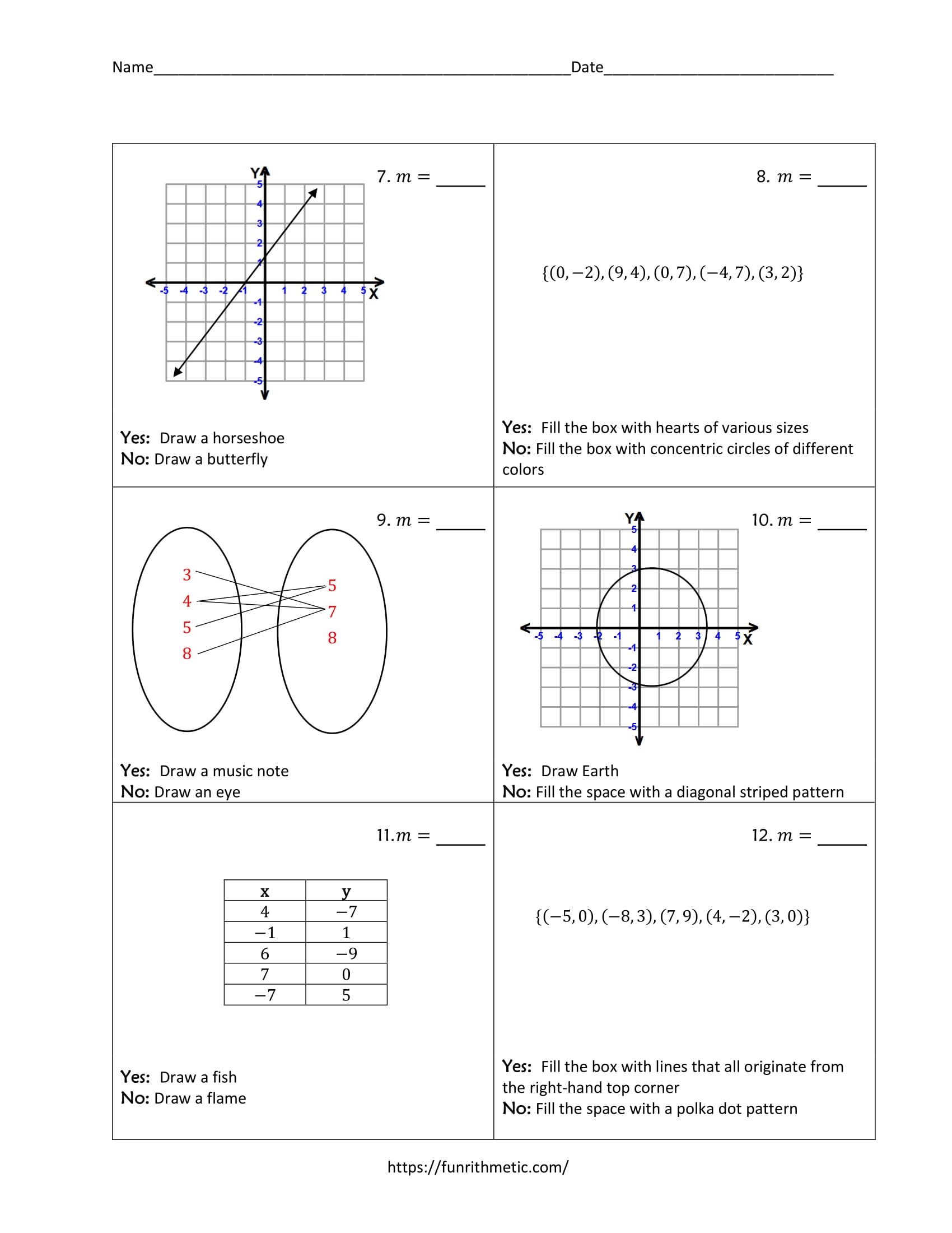 Identifying Functions Create And Color Funrithmetic Identifying Functions Create And Color Funrithmetic