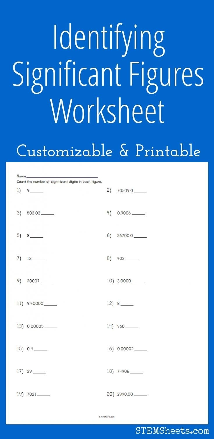 reading instruments with significant figures worksheet