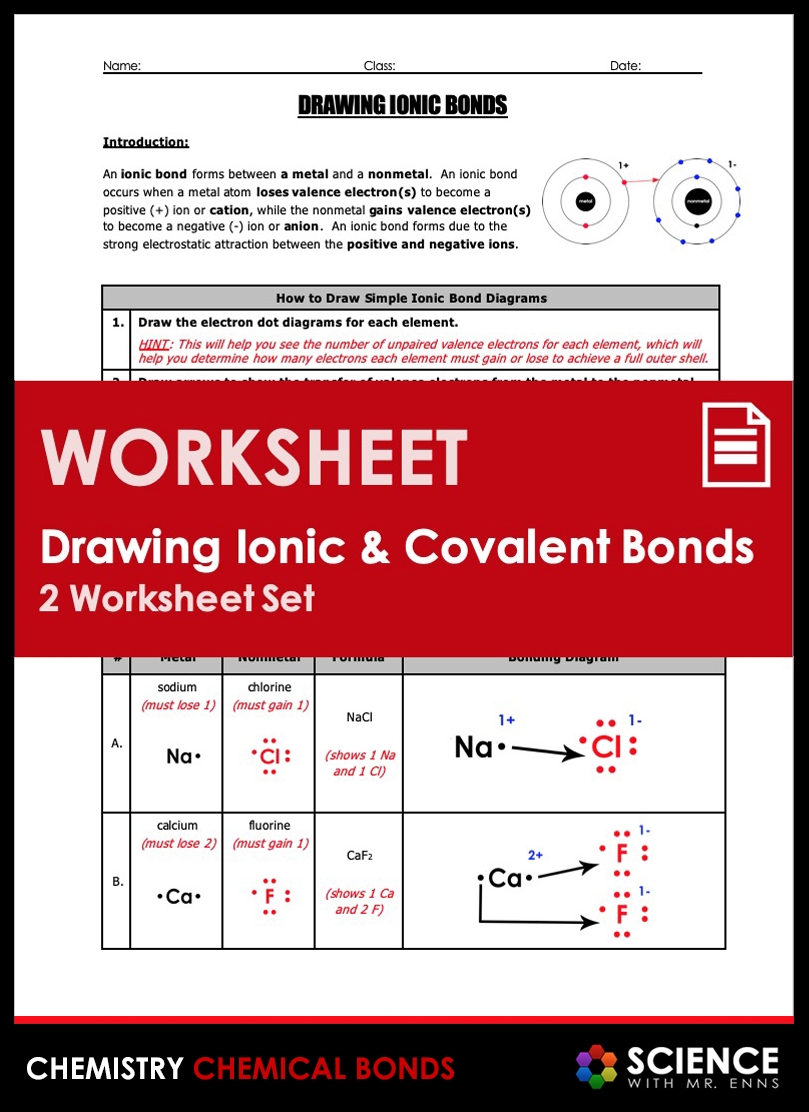 worksheet ionic bonding