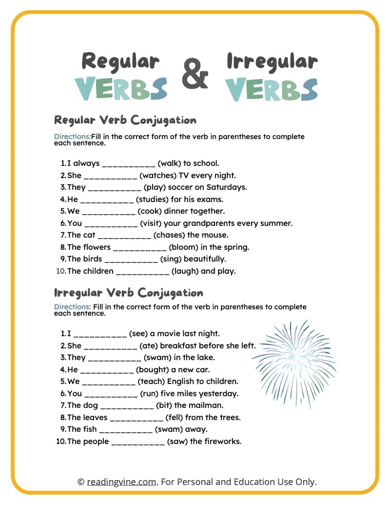 Irregular Past Tense Verbs Worksheets ReadingVine Irregular Past Tense Verbs Worksheets ReadingVine