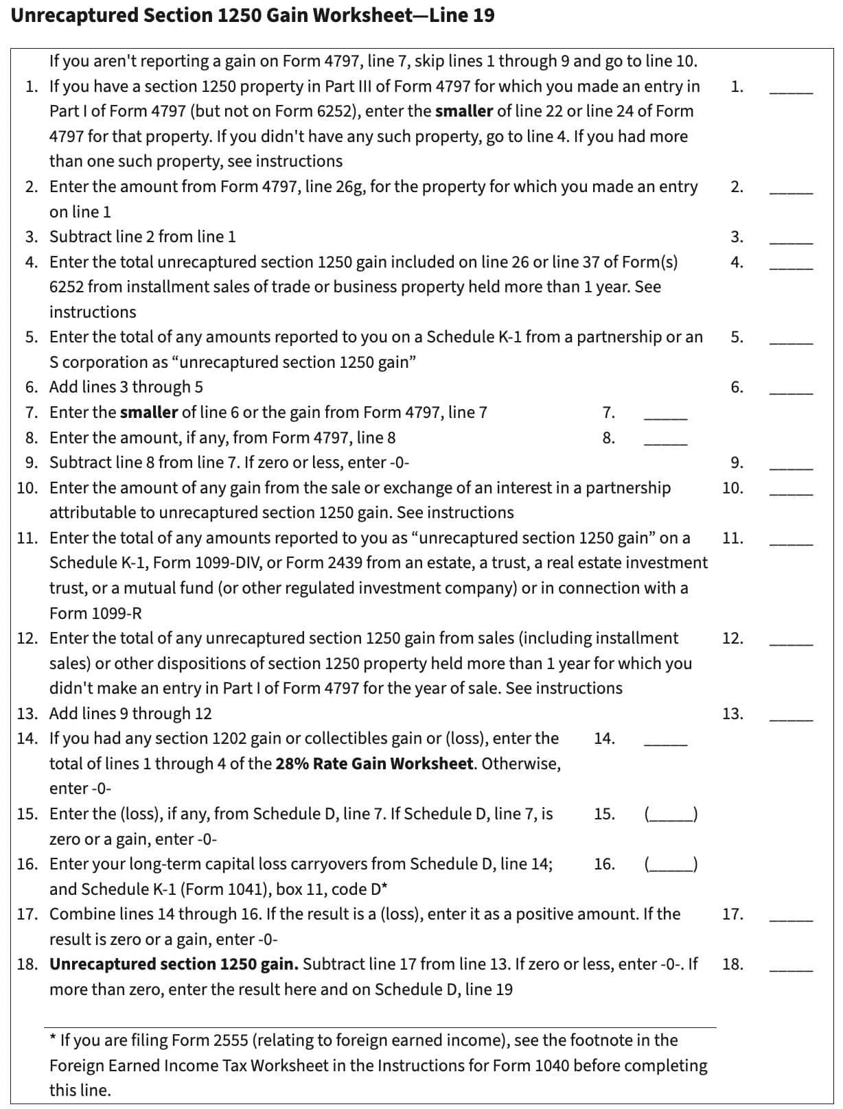 IRS Schedule D Instructions Capital Gains And Losses