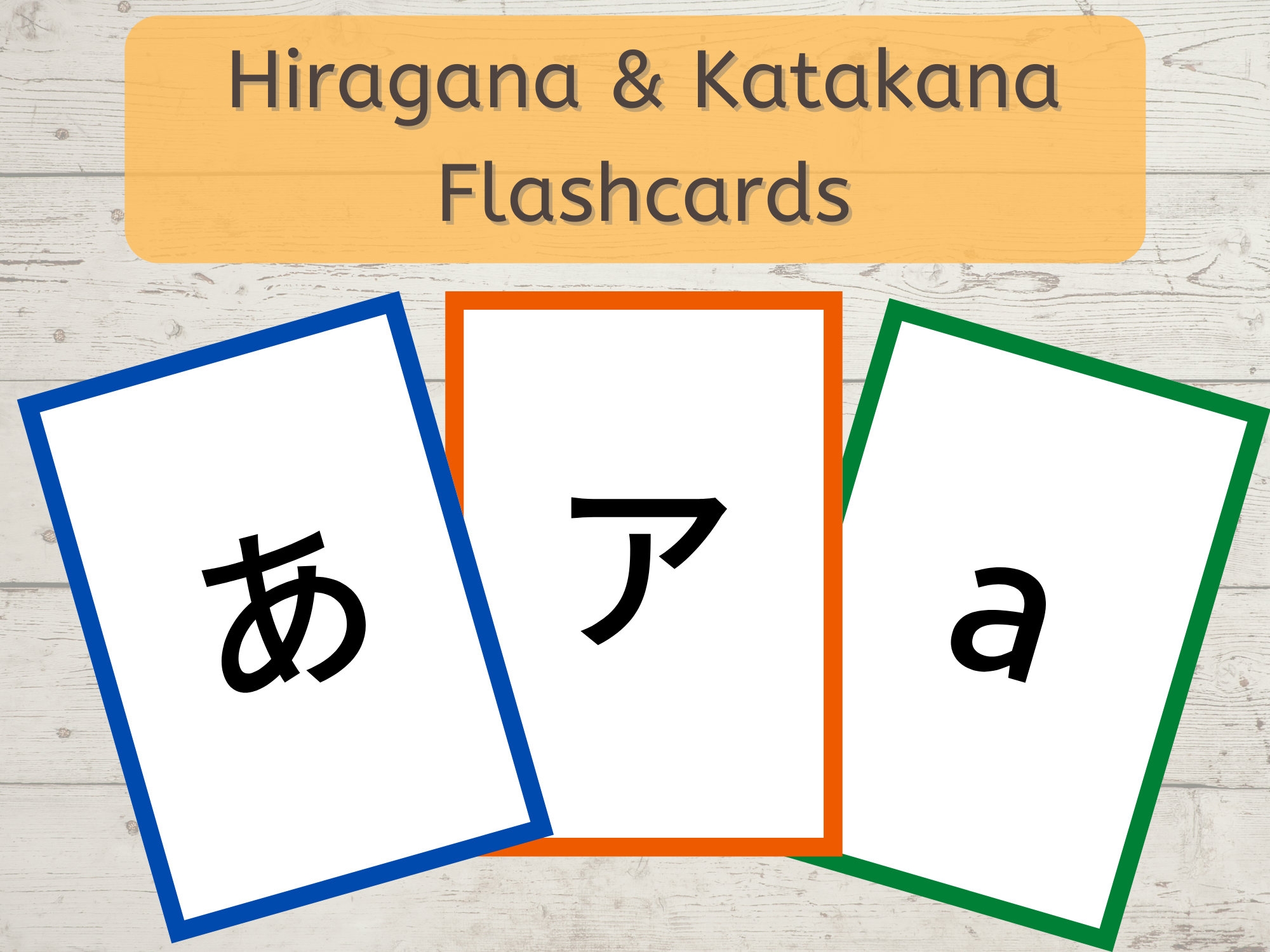Japanese Hiragana And Katakana Flashcards Japanese Flashcards hiragana Katakana Japanese Study Printable Instant Download Etsy UK