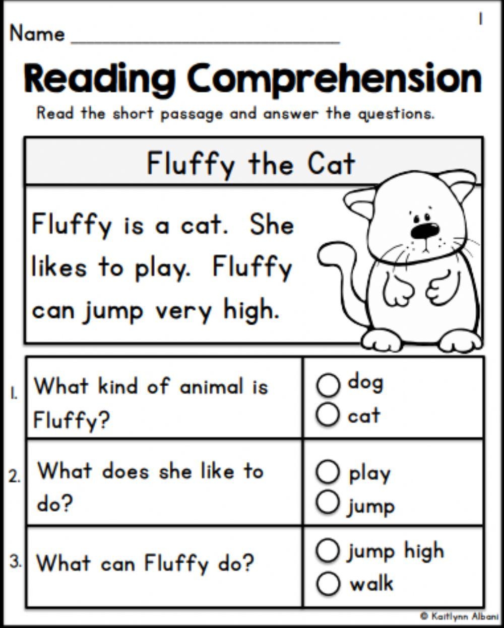 worksheets kindergarten reading
