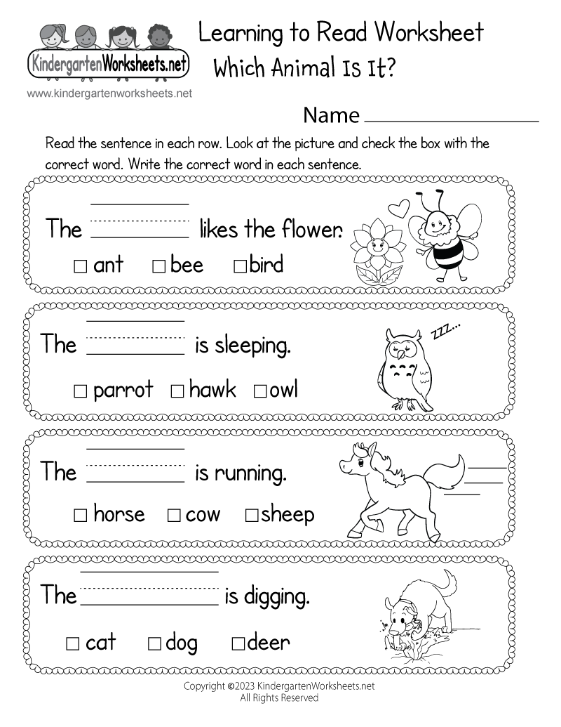 Kindergarten Reading Worksheets Superstar Worksheets Worksheets Library