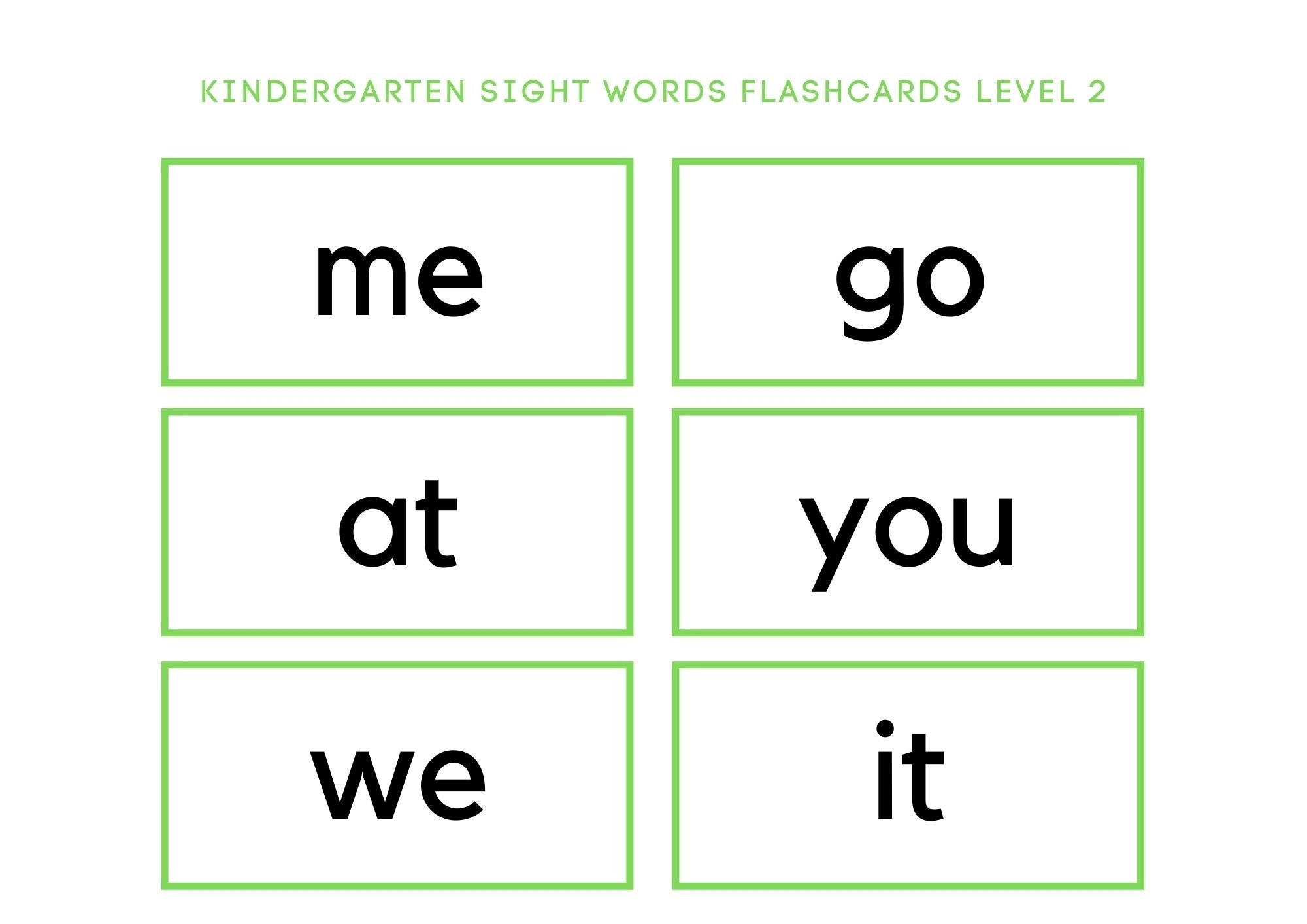 Kindergarten Sight Words Printable Flashcards Instant Download high Frequency Words Classroom Flashcards Kindergarten Flash Cards Etsy