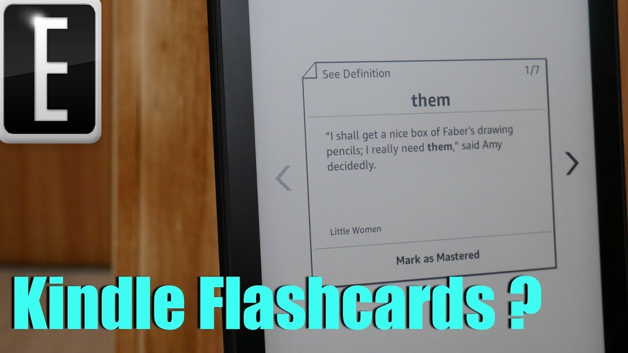 Kindle Has Flashcards Vocabulary Builder YouTube
