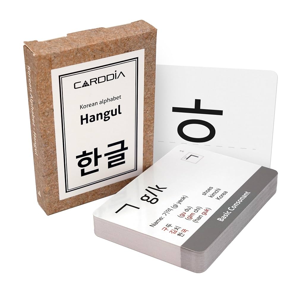 Korean Alphabet Hangul Flashcard Amazon de Toys