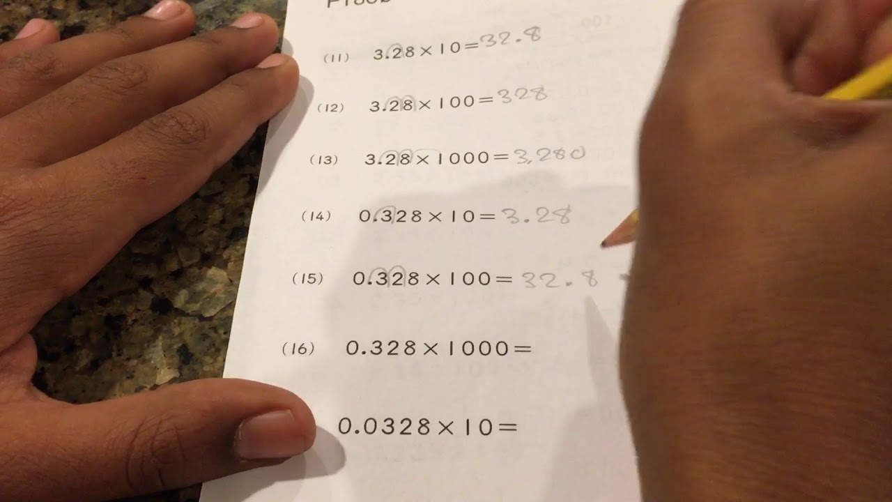 Kumon Math Decimals YouTube