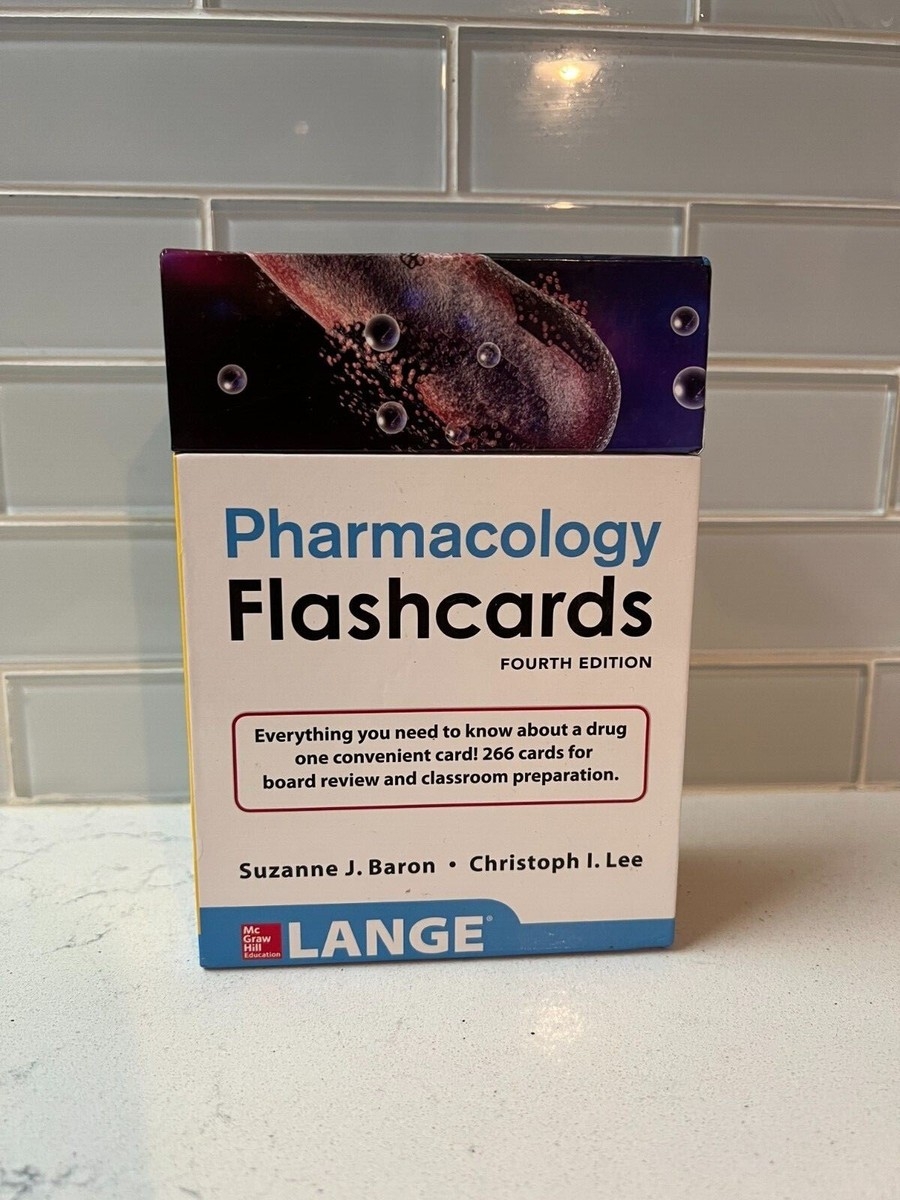 pharmacology flashcards lange