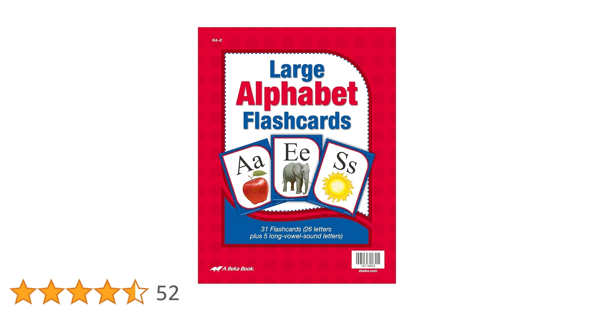 Large Alphabet Flashcards Abeka Amazon au Books