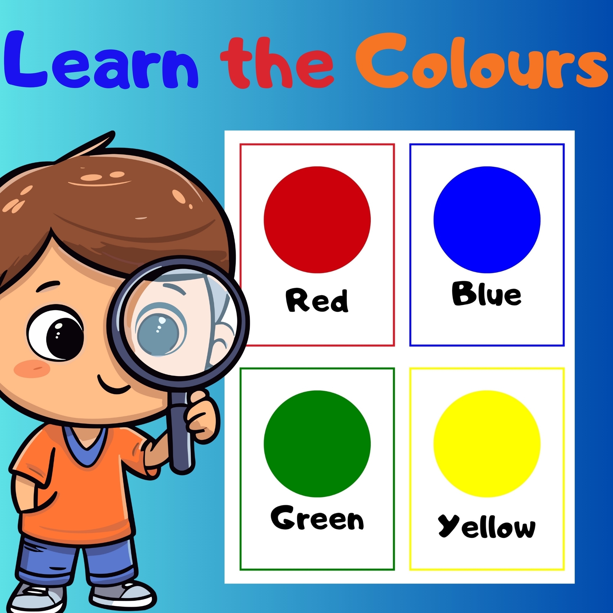 Learn The Colours Preschool PreK Kindergarten Back To School Flash Cards Made By Teachers