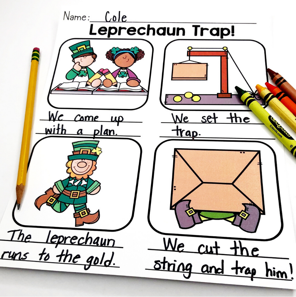 Leprechaun Trap Story Sequencing Mrs B s Beehive