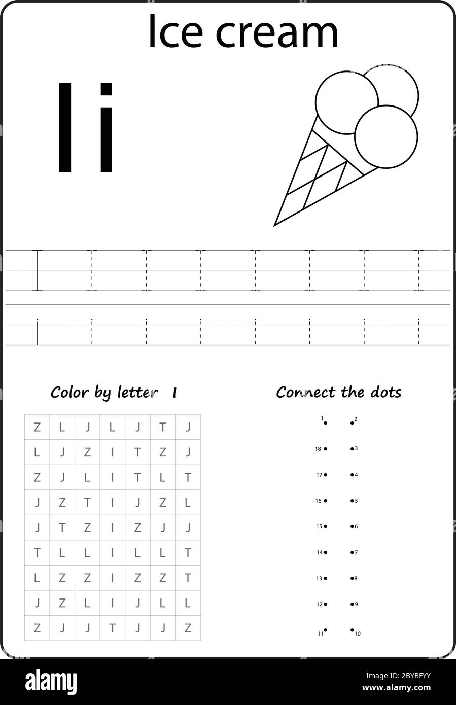 letter i worksheets for kindergarten