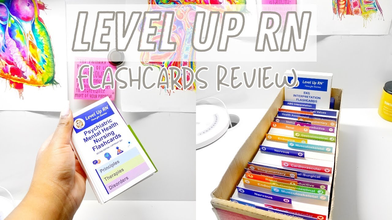 Level Up RN Flashcards Review 2021 Nursing School Study Resources YouTube