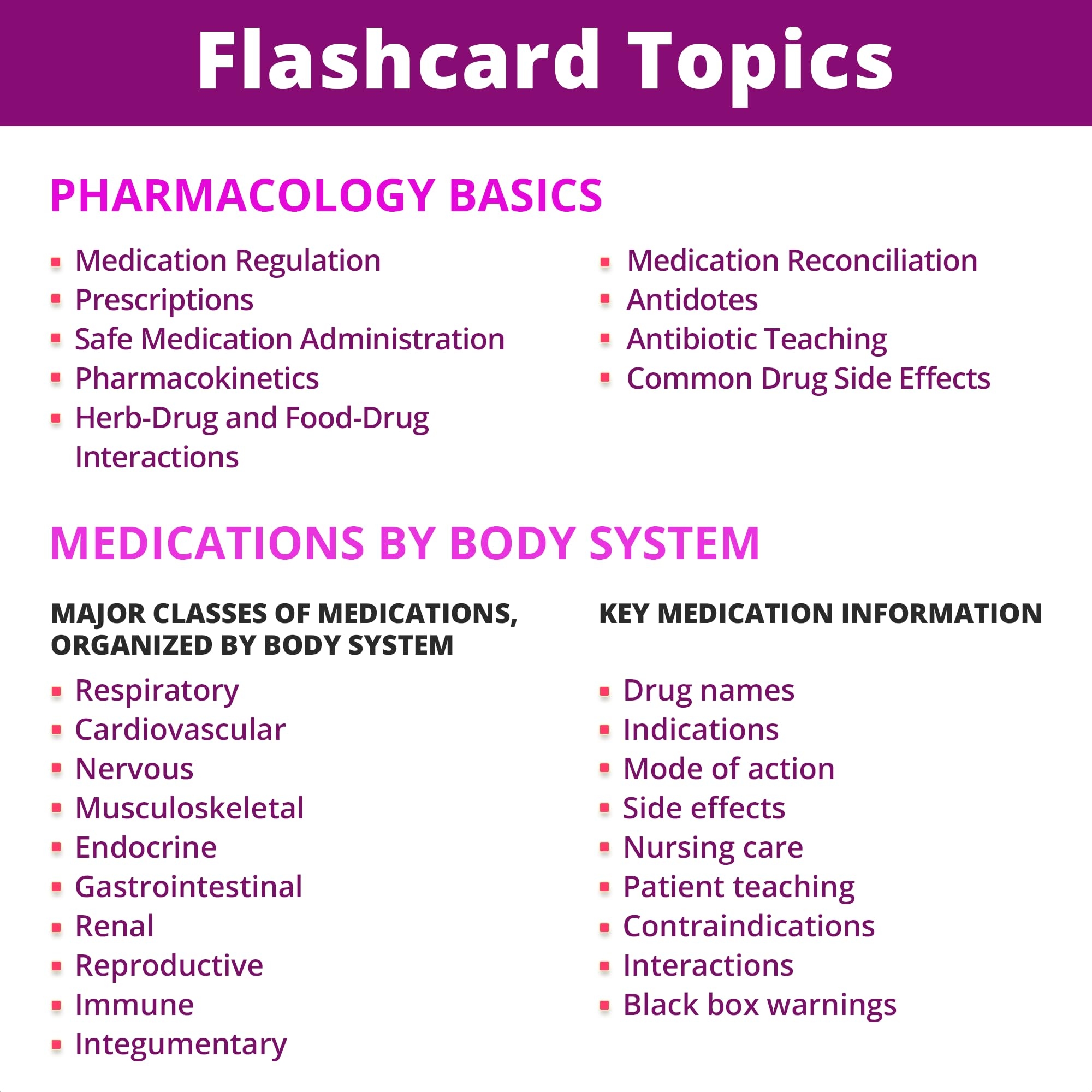 Level Up RN Pharmacology Flash Cards No Fluff Only Essential NCLEX ATI HESI Tested Info 