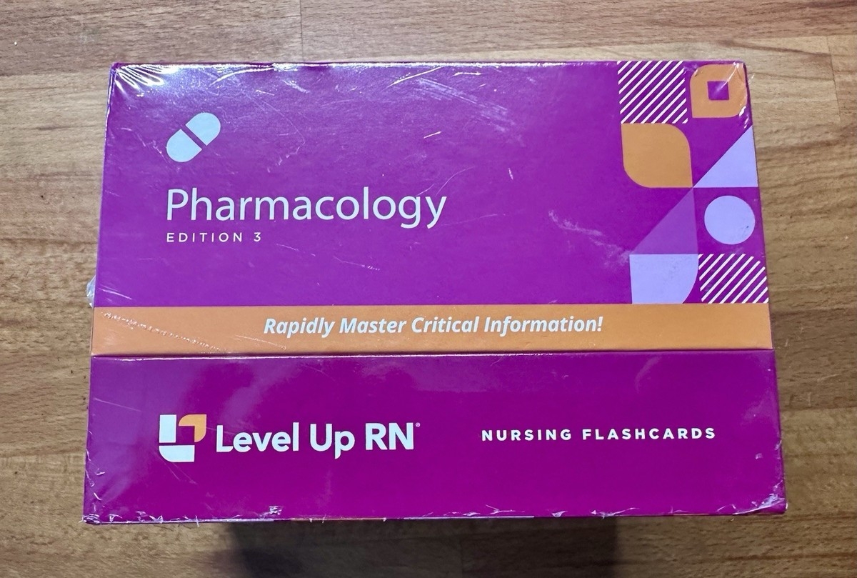 Level Up RN Pharmacology Fundamentals Edition 3 Nursing Flashcards EBay