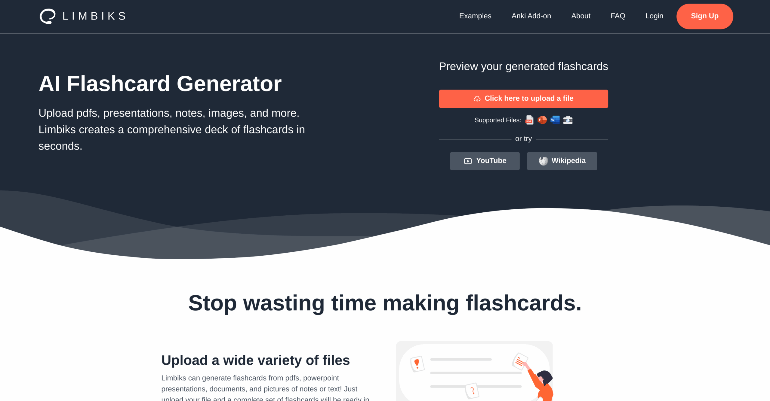 Limbiks AI Tool For Flashcards