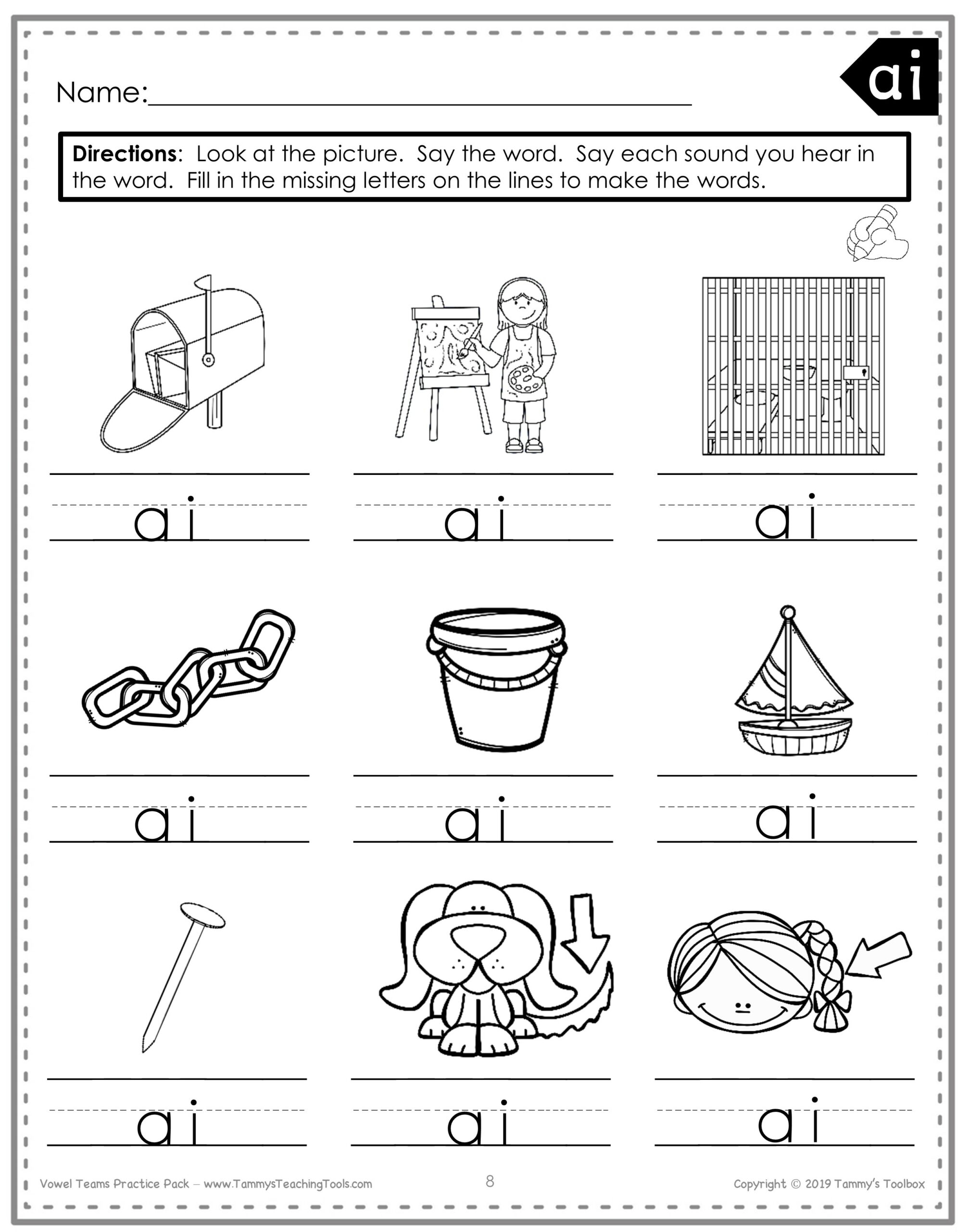 Long A Vowel Sound Activities And Worksheets Made By Teachers