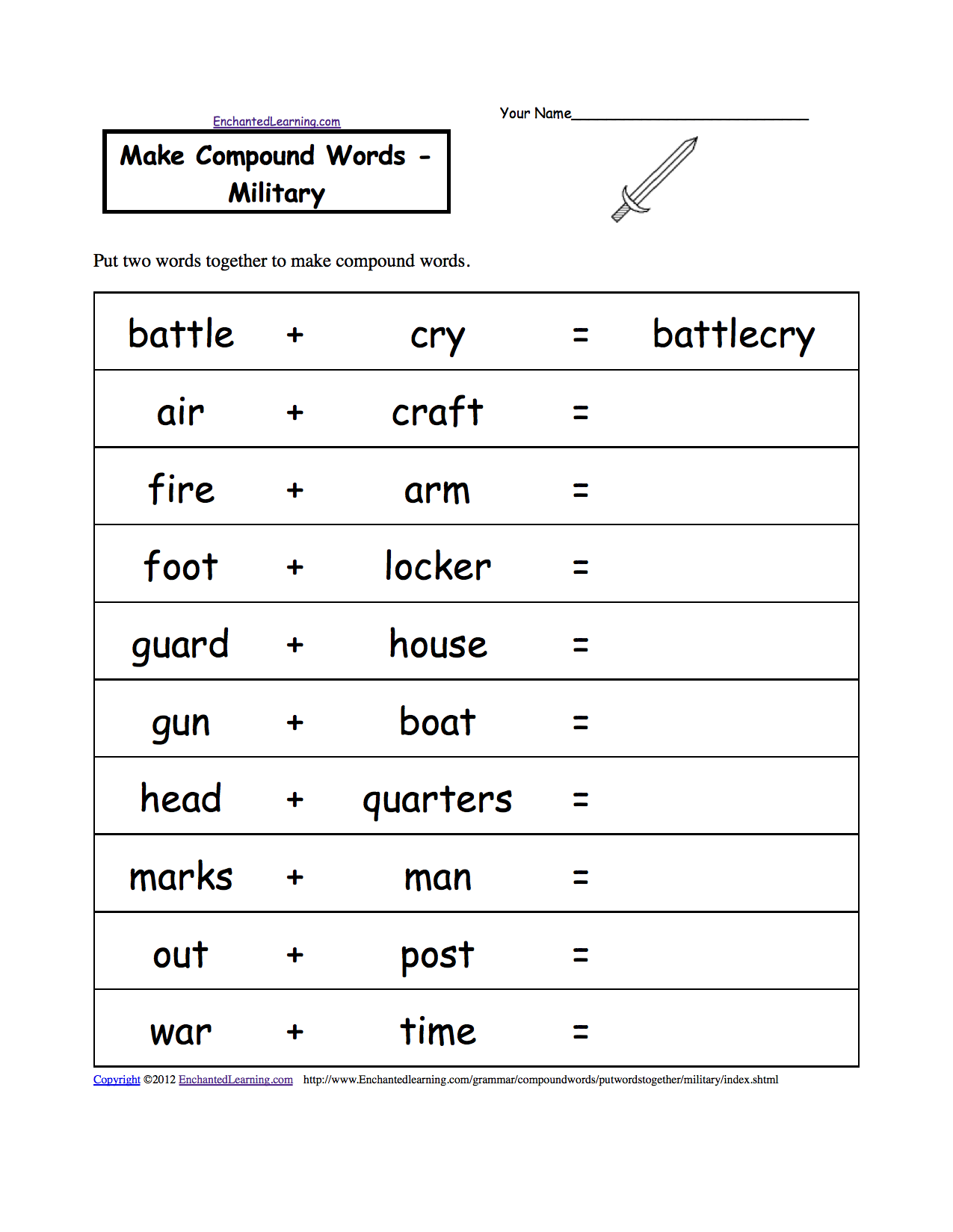 compound words worksheet compound words worksheet