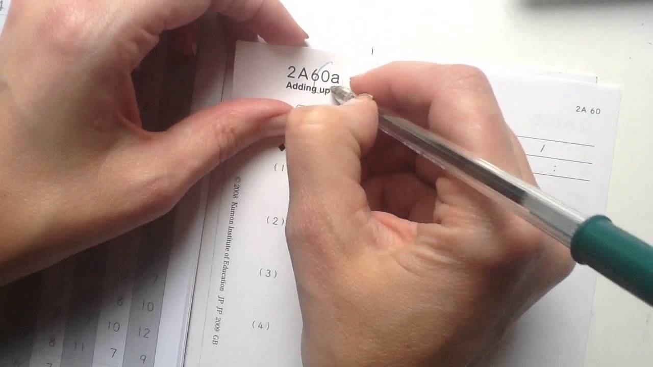 Marking Kumon Maths YouTube
