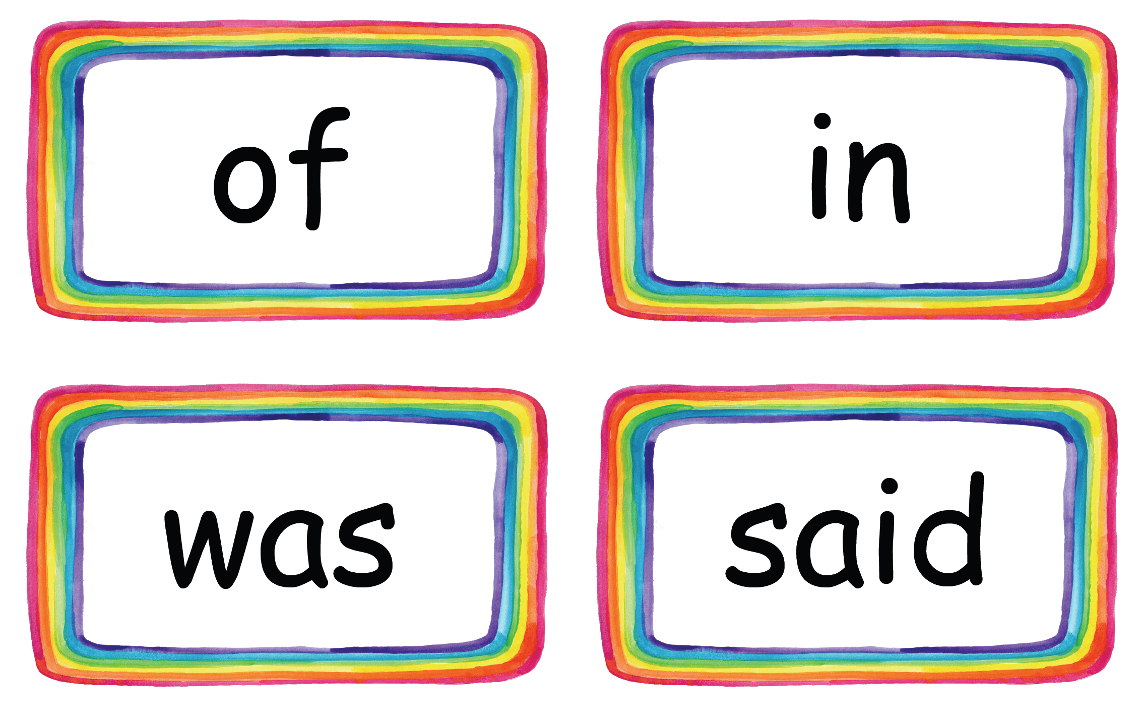 dolch words flashcards